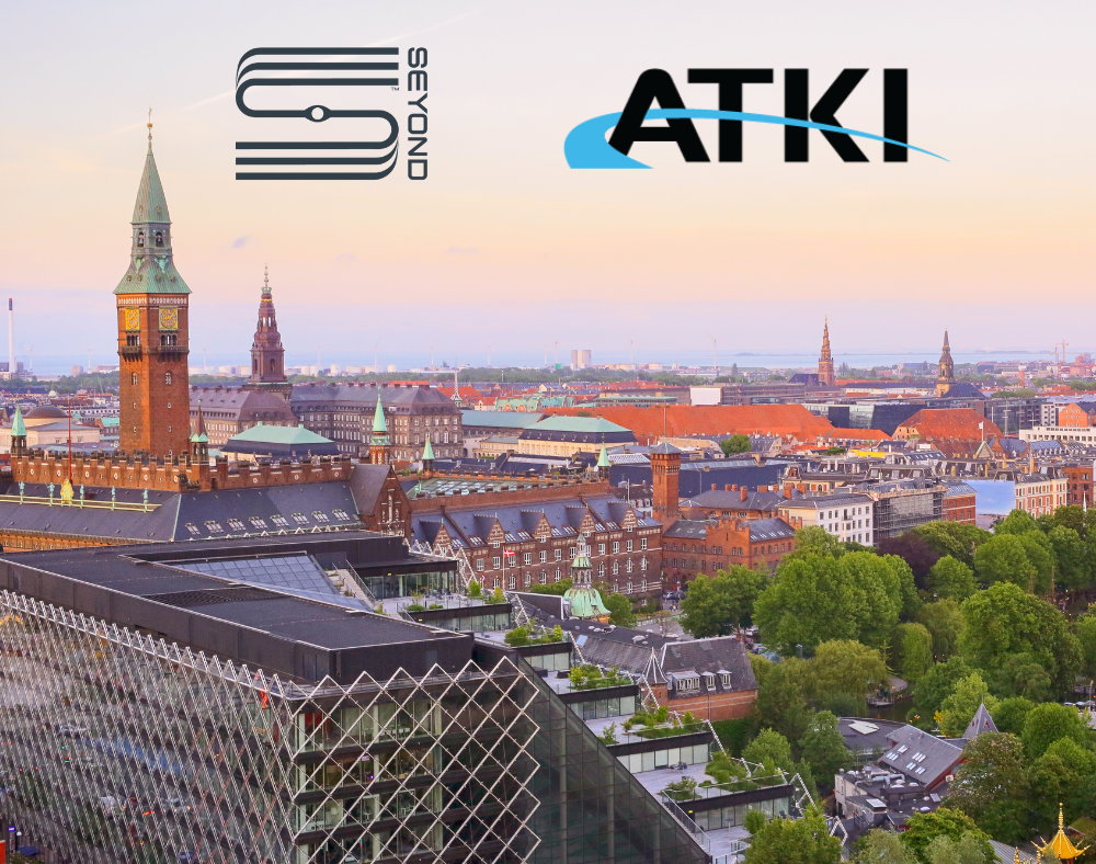 LinkedIn Partnership Announcements- Atki Denmark City with Seyond and Atki logos
